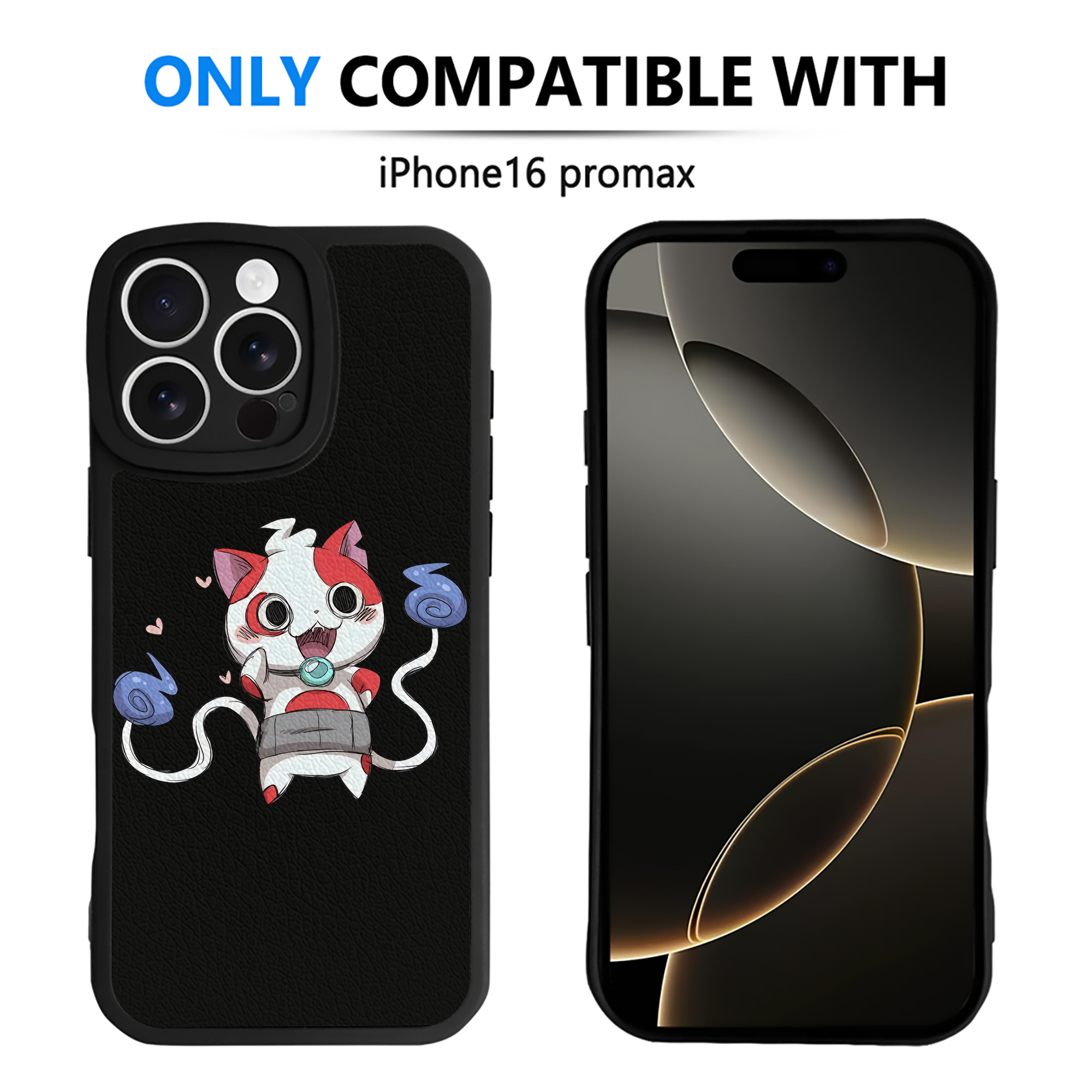 （画像用） 妖怪ウォッチ Yo-kai Watch 【iPhone 16シリーズ対応】シリコンスマホケース（レザー調） 材質：シリコン